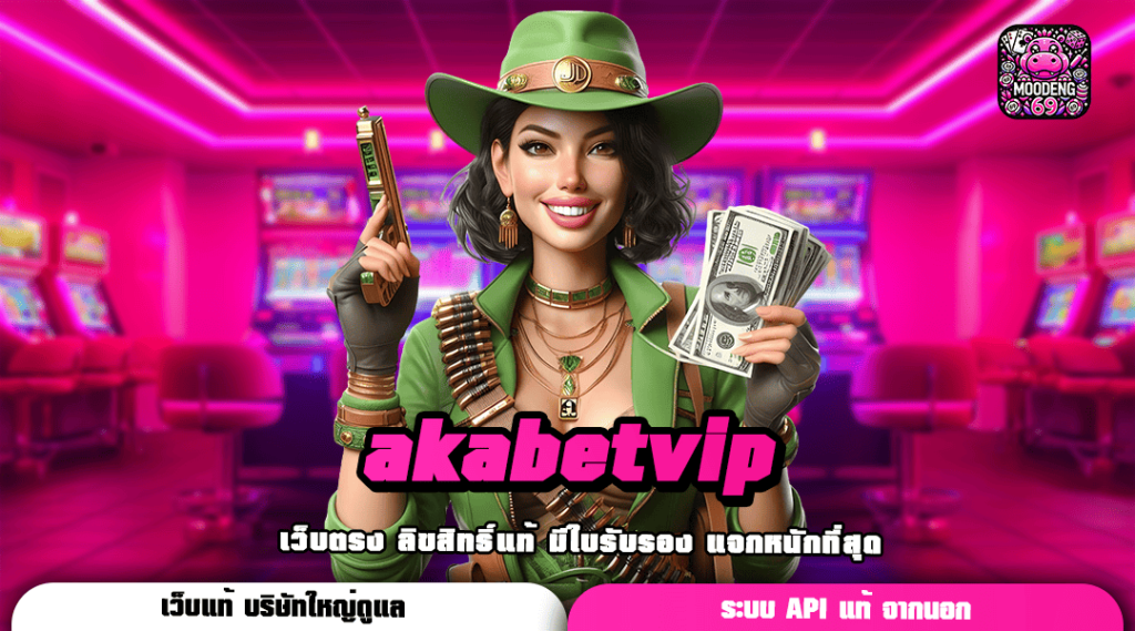 Akabetvip ทางเข้า รวมเกมสล็อตค่ายใหญ่ ลุ้นรางวัลได้เงินจริง